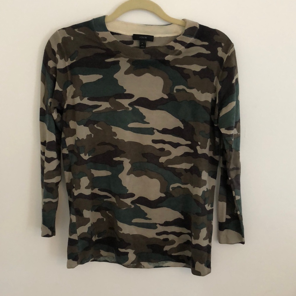 J. Crew Camo Sweater